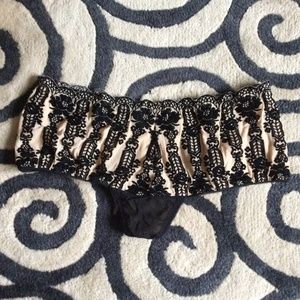 Intimates & Sleepwear - New L black velvet & nude underwear Intimates & Sleepwear - New L black velvet & nude underwear